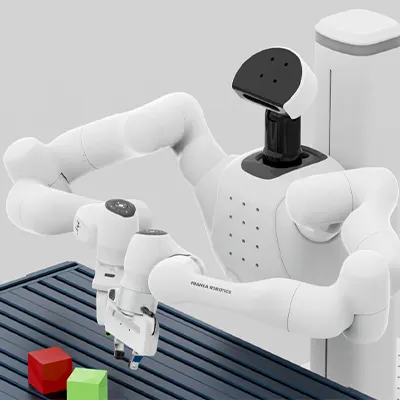 Mobile FR3 Duo demo highlighting industrial automation workflow