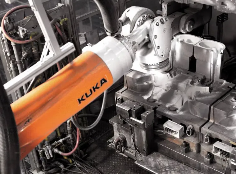 Durable build of KUKA KR QUANTEC nano automation robot