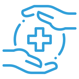 Protection and safety icon for robotics