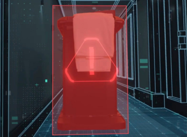 Pudu FlashBot Max operating in automated delivery mode