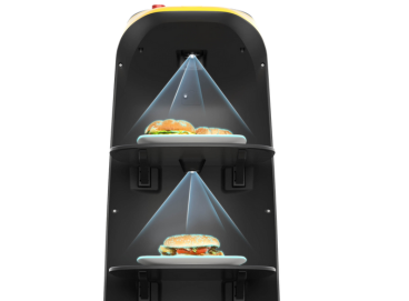 KettyBot Pro robot delivering items in smart restaurant