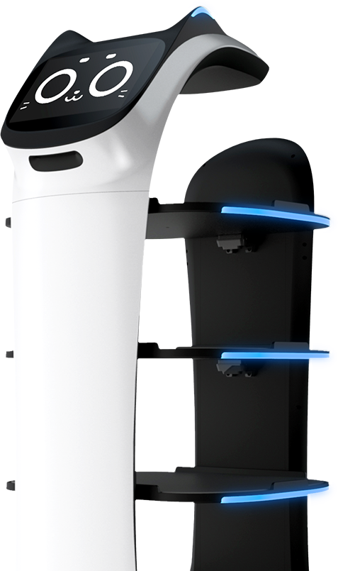 BellaBot robot delivering food in smart restaurant setting