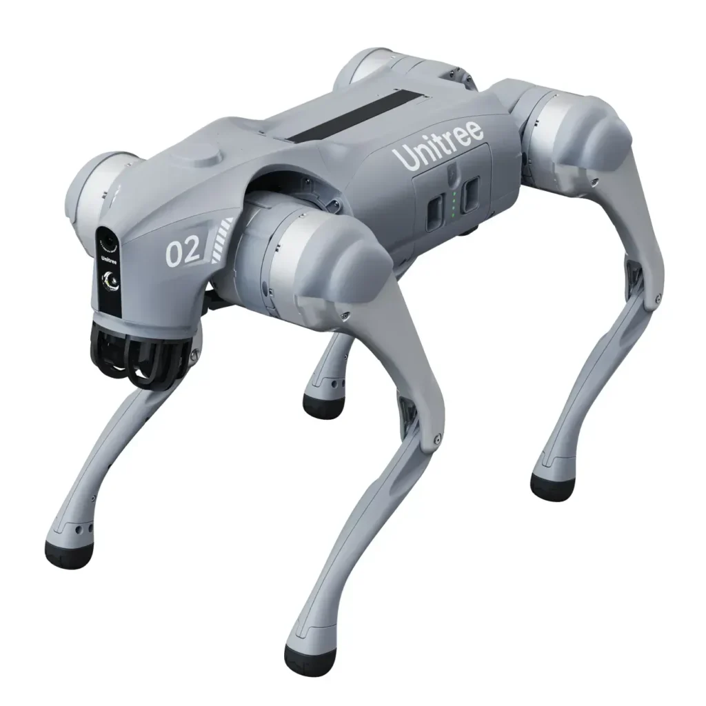 Unitree Go2-W robot close-up view highlighting smart design