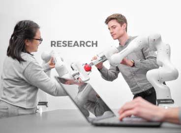 Franka Research 3 performing automated industrial operations