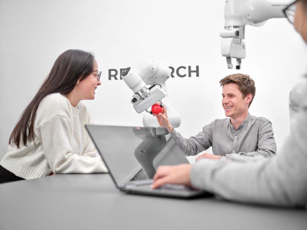 Franka robot showcasing collaborative robotics for industries