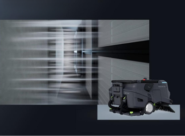 Pudu MT1 vacuum robot demonstrating path planning feature