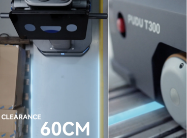 Autonomous transport robot for large-scale factory floors