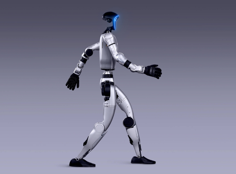 Unitree G1 robot with 360-degree environmental awareness sensors