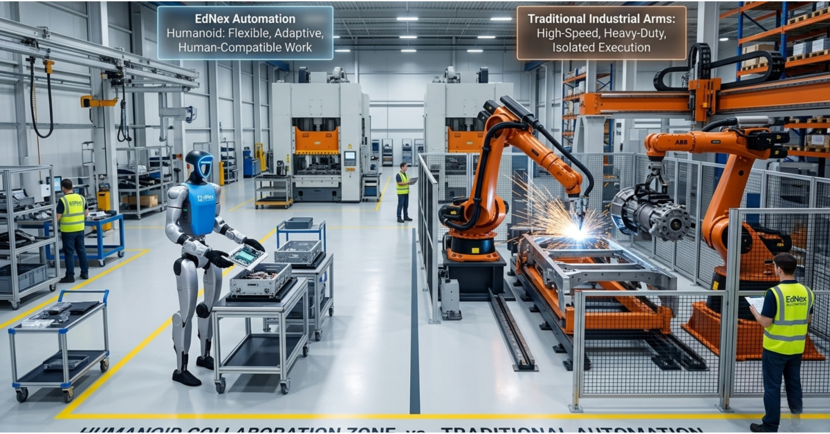 Unitree G1 Humanoid Robot vs Traditional Industrial Robots