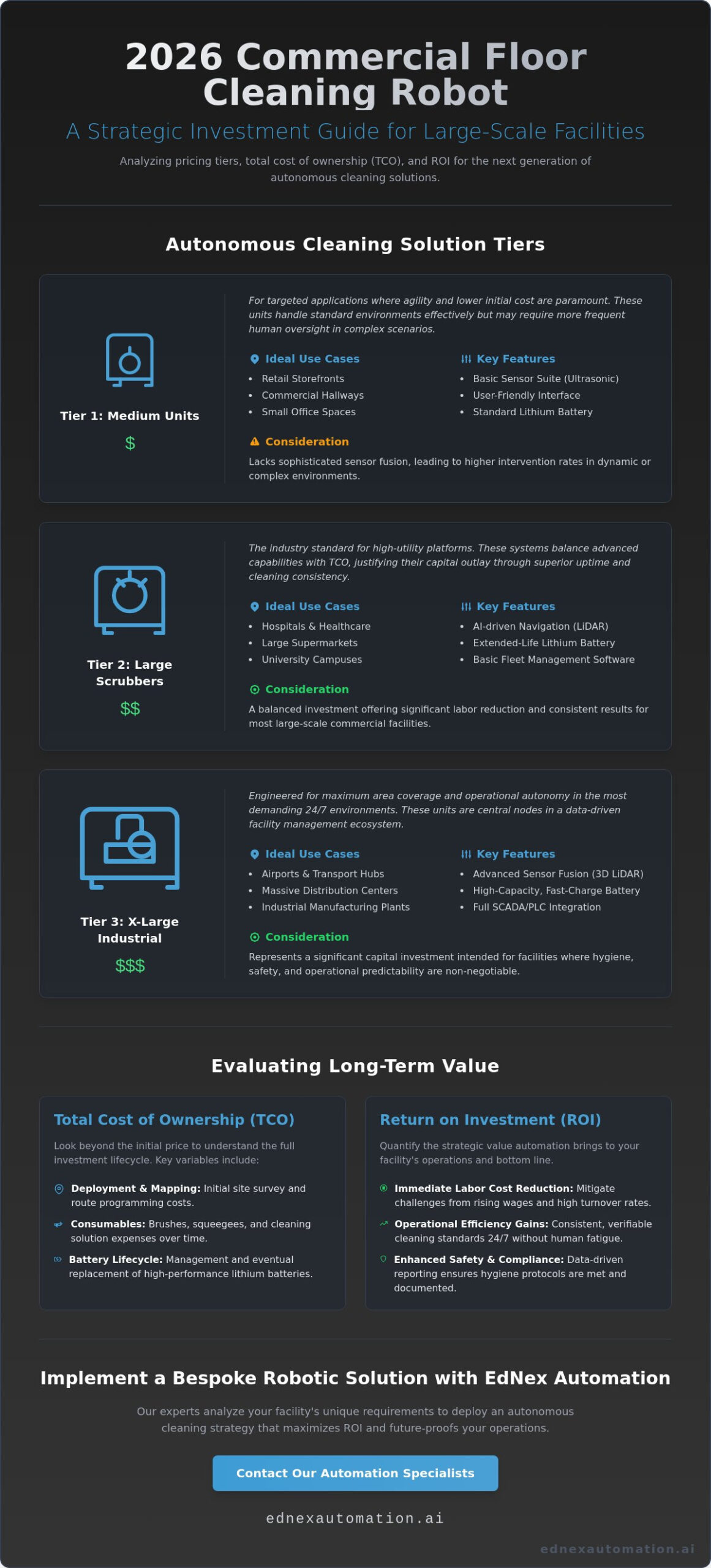 Commercial Floor Cleaning Robot Price: The Strategic 2026 Investment Guide
