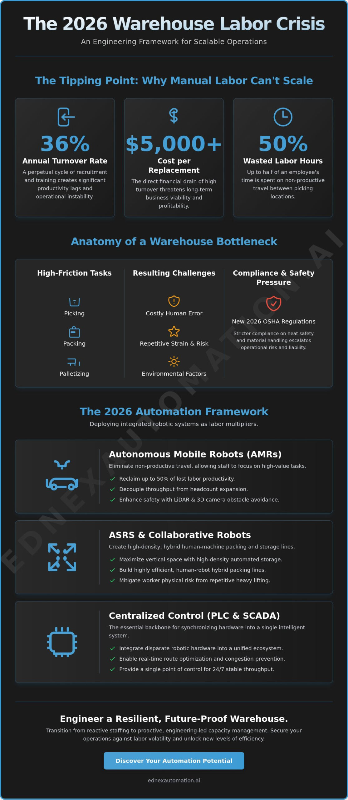 Strategic Solutions for Labor Shortage in Warehouse Operations: The 2026 Automation Framework